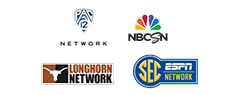 pac12-nbcsportsnetwork-longhornnetwork-secnetwork-channel-logos