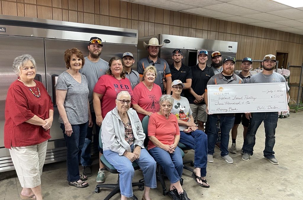 Nextlink Gives Back to Hobart Food Pantry in Hobart Oklahoma