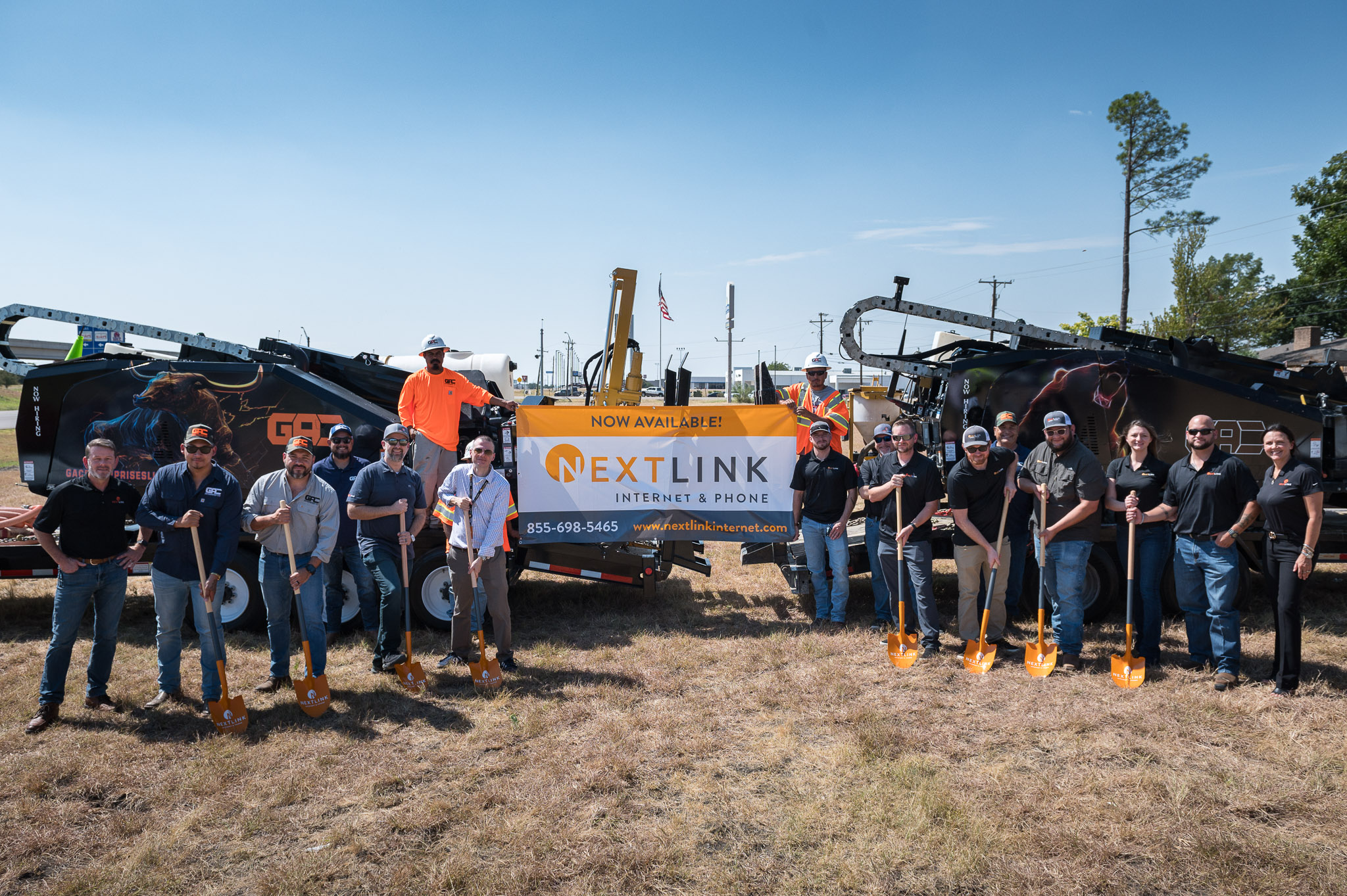 Breaking ground for fiber internet in Gatesville TX
