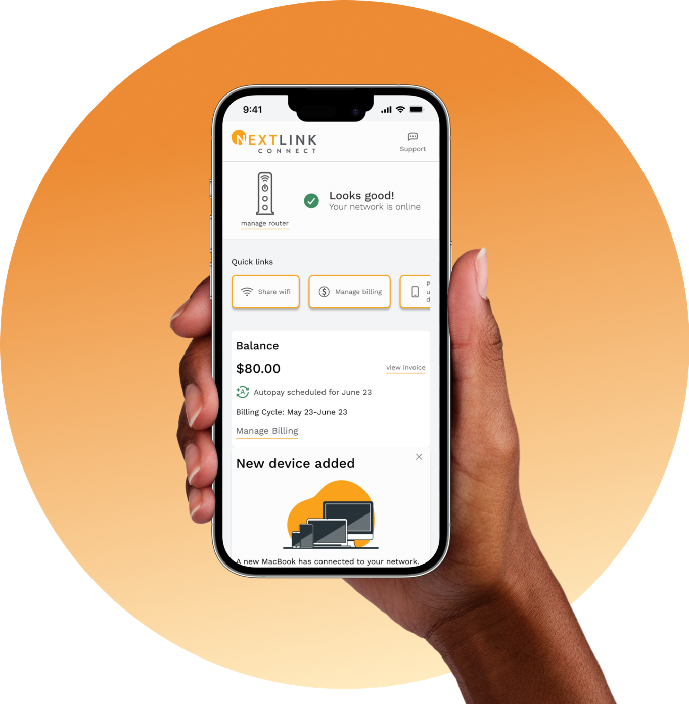 Nextlink Internet Provider Connect App