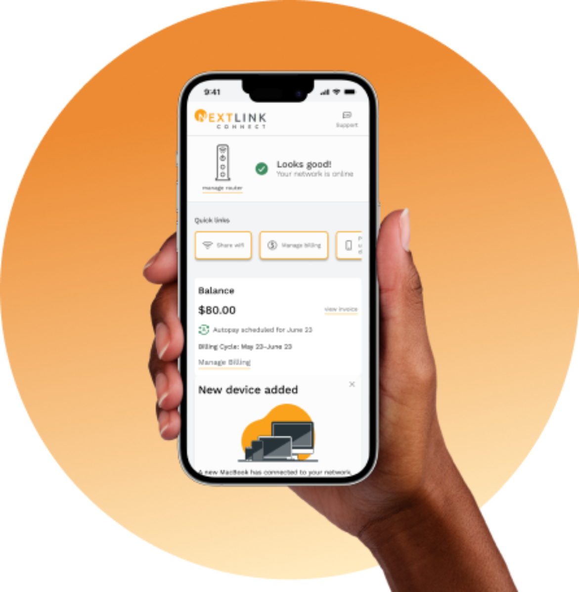 Nextlink Internet Provider Connect App